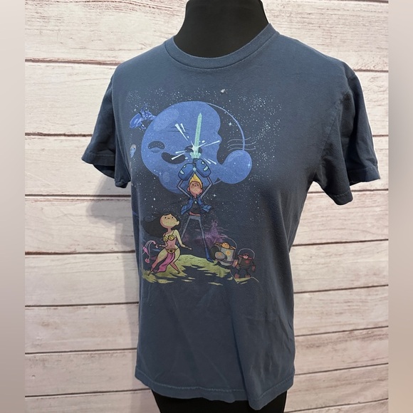 Tops - Retro We Love Fine Cartoon Hangover Bravest Warriors T-Shirt! Size Sm
Casual Tee